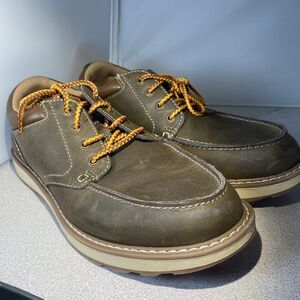 Men 9  Earth Spirit Shoes Brown Tie Up Casual Or Dress Emery Gelron Cushion